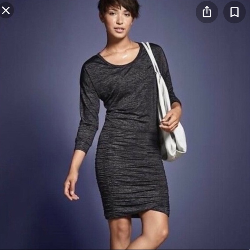 Athleta Ruched Tulip Dress 🌷